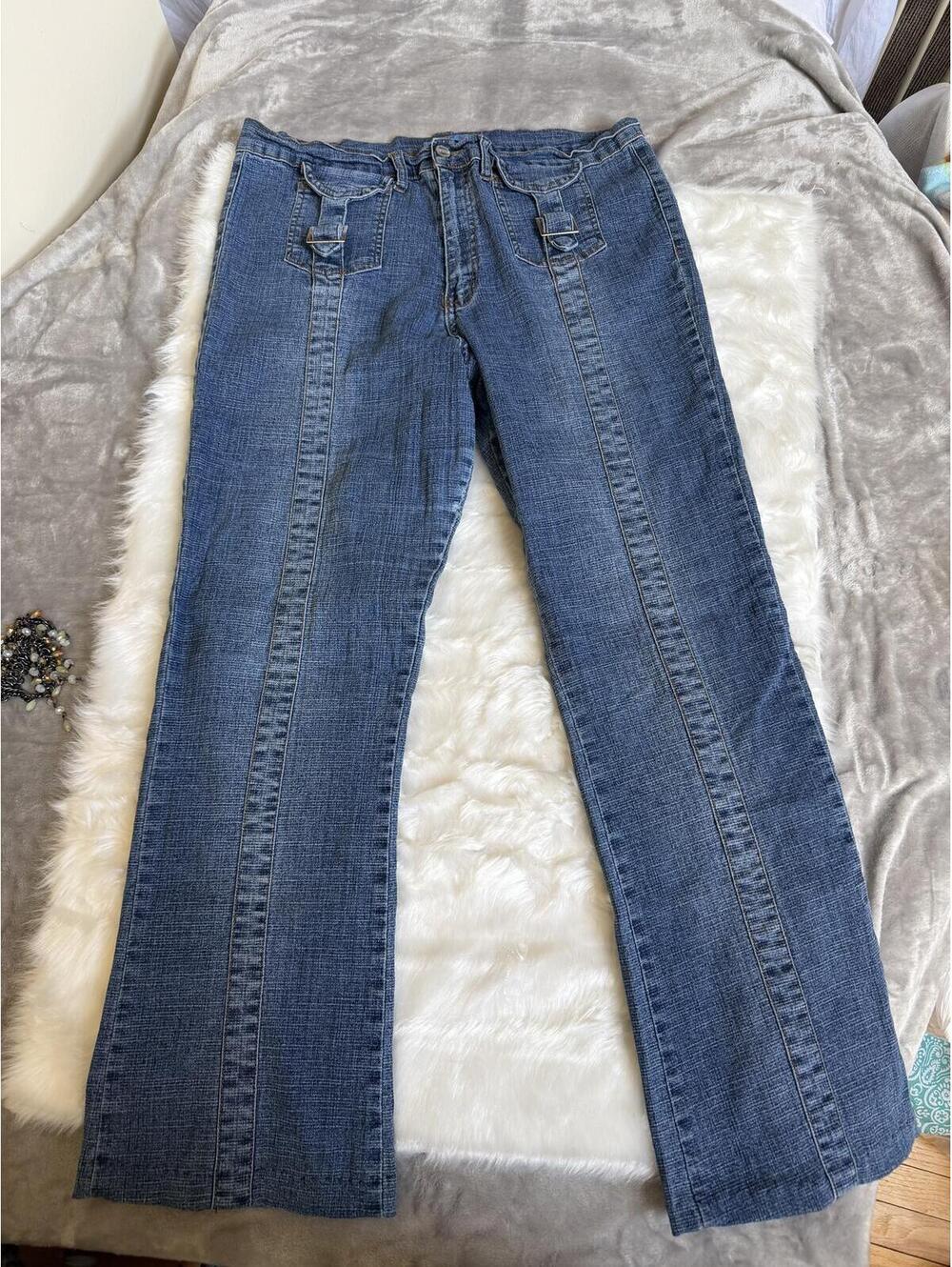 Apollo Jeans Blue Denim Buckle Straight Leg Women’s 13/14